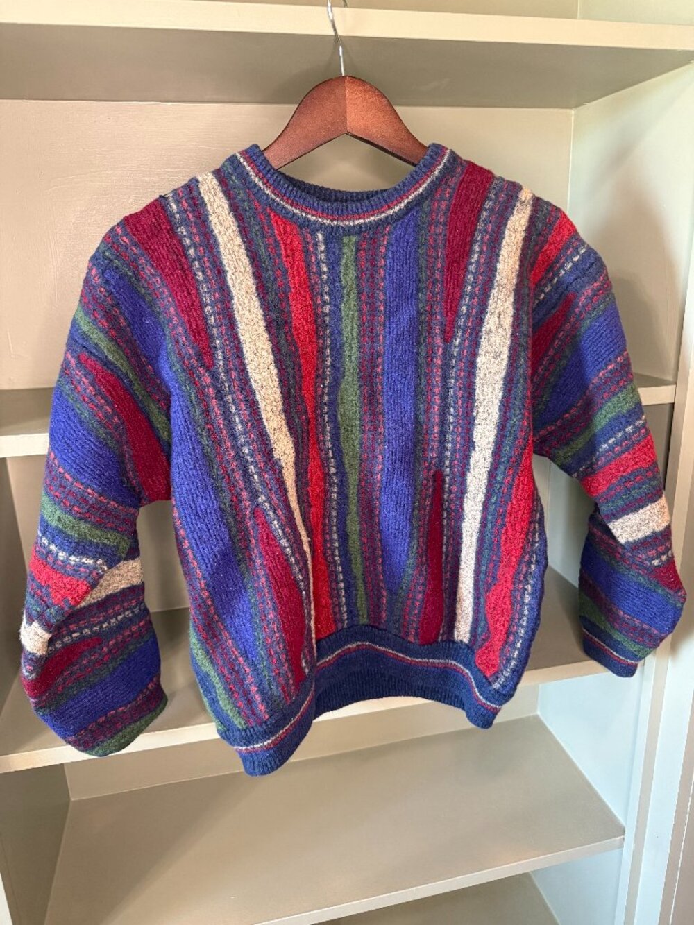 Vintage Cotton Trader's Coogi Style Texture Sweater